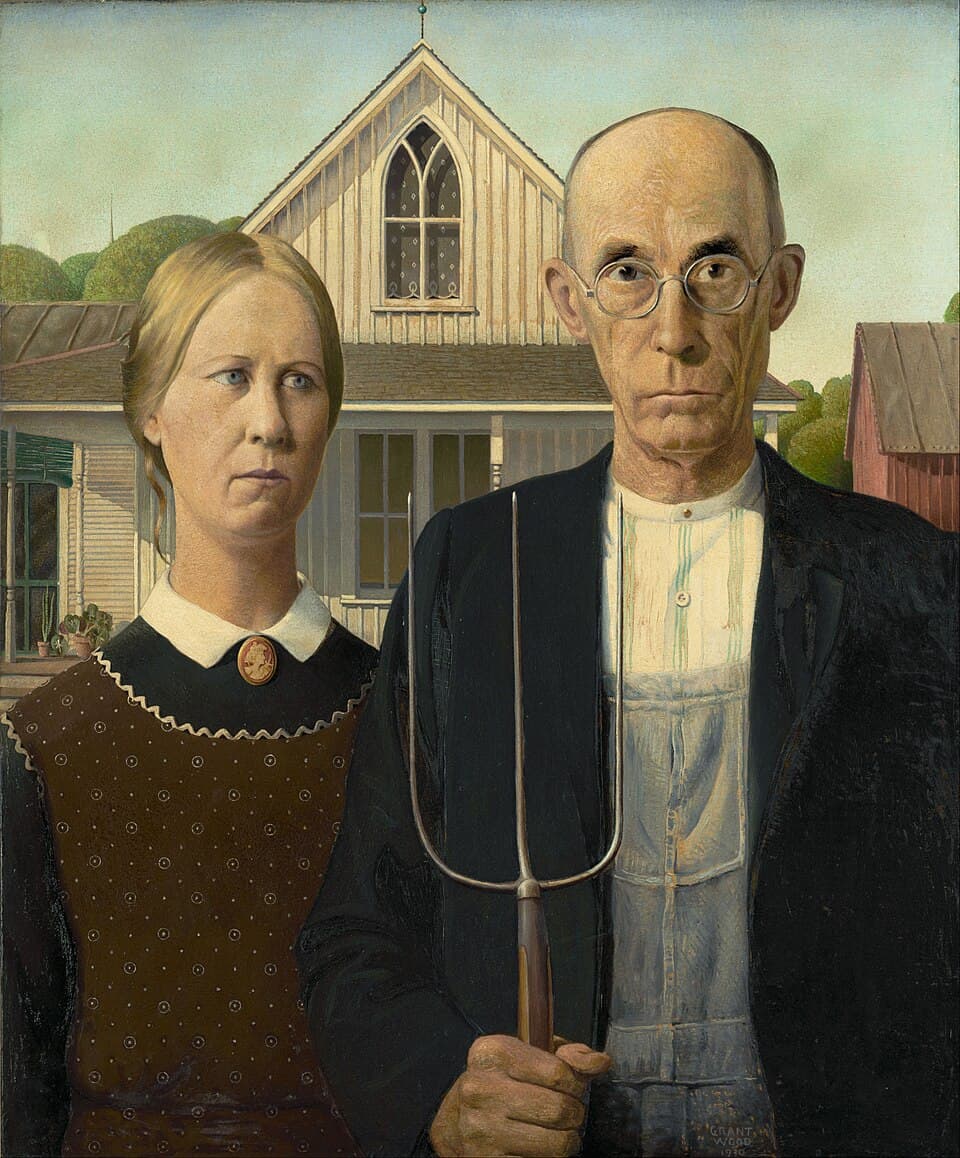 Gótico Americano - Grant Wood