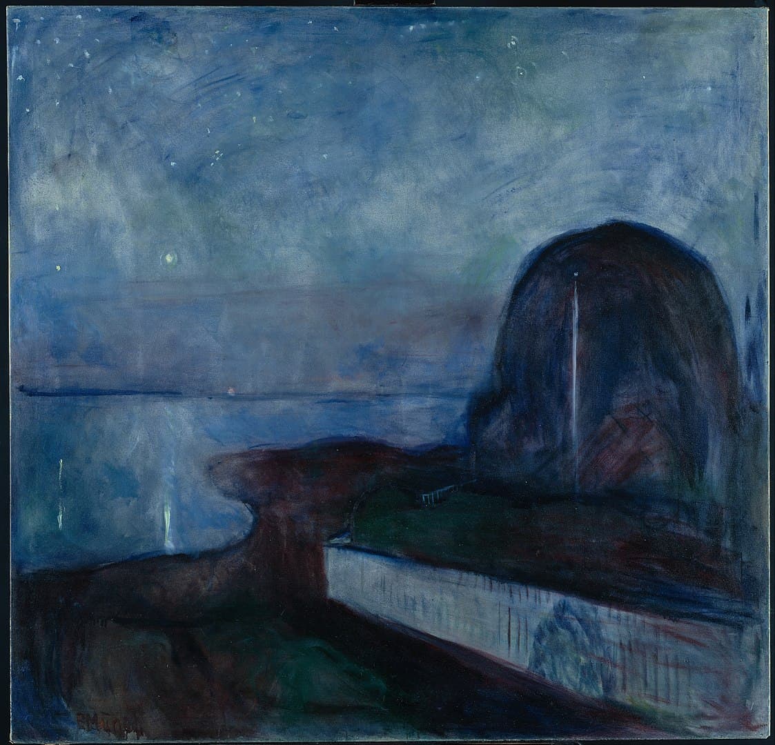 Nuit etoilée - Edvard Munch