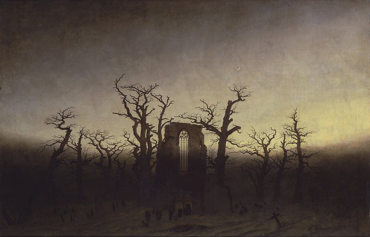 Abdij in het eikenbos - Caspar David Friedrich