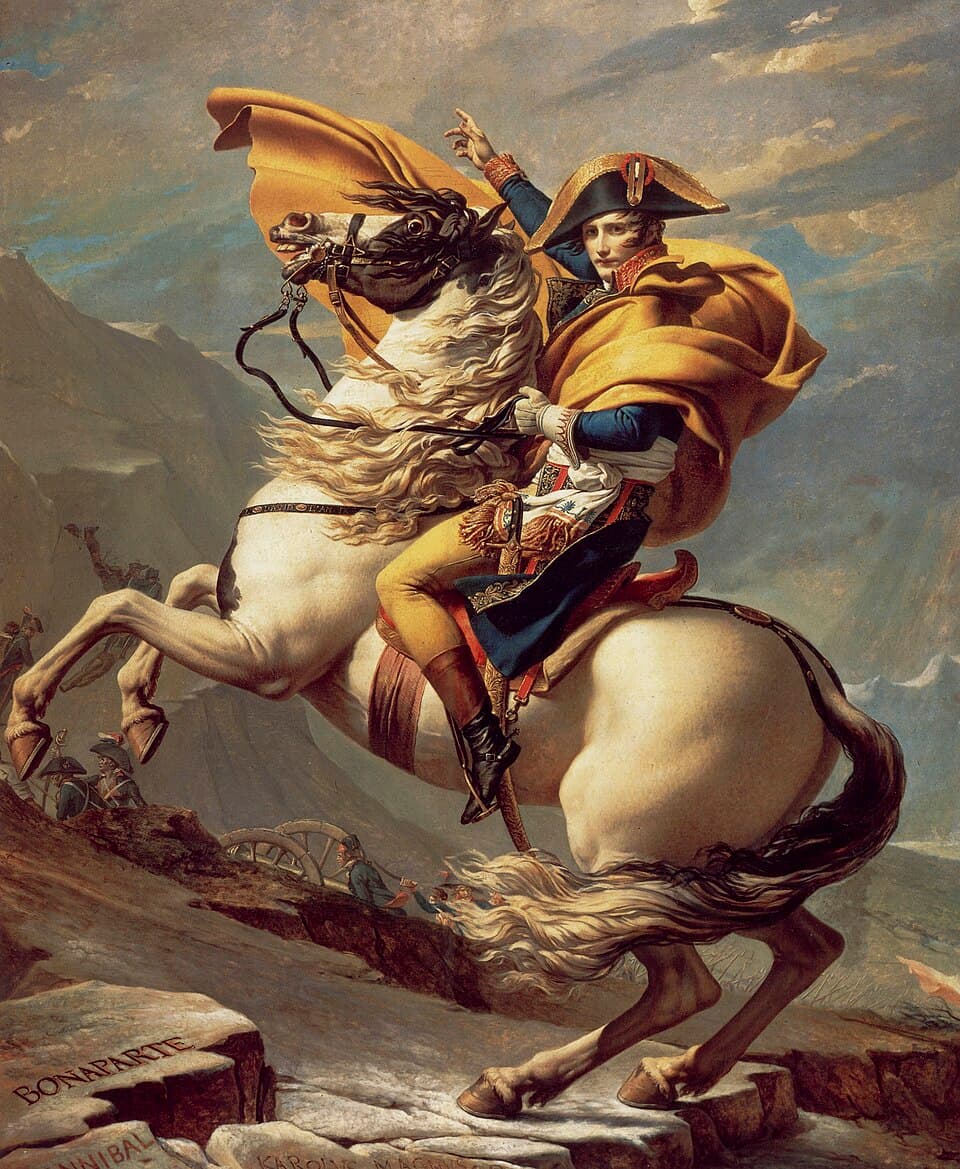 Napoleon trekt over de Alpen - Jacques-Louis David