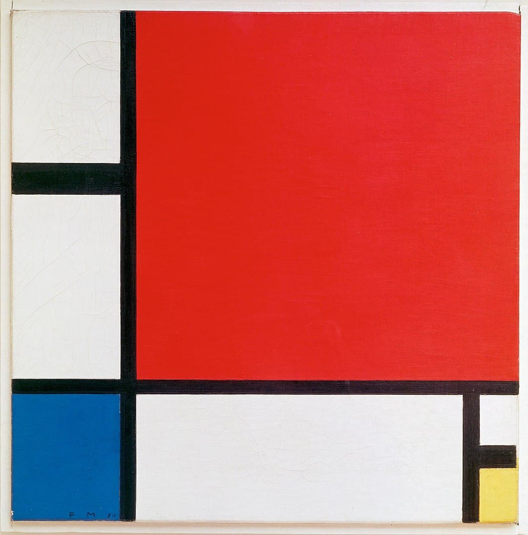Compositie met rood, blauw en geel - Piet Mondrian