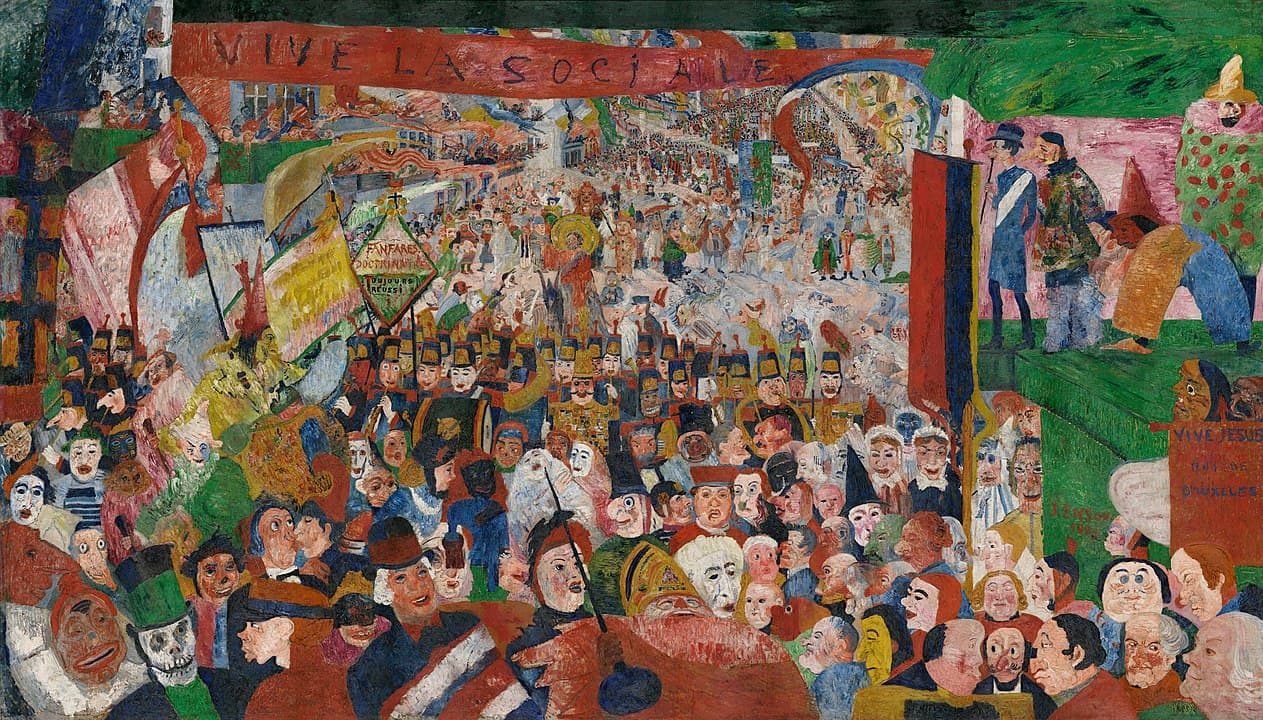 De intrede van Christus in Brussel - James Ensor