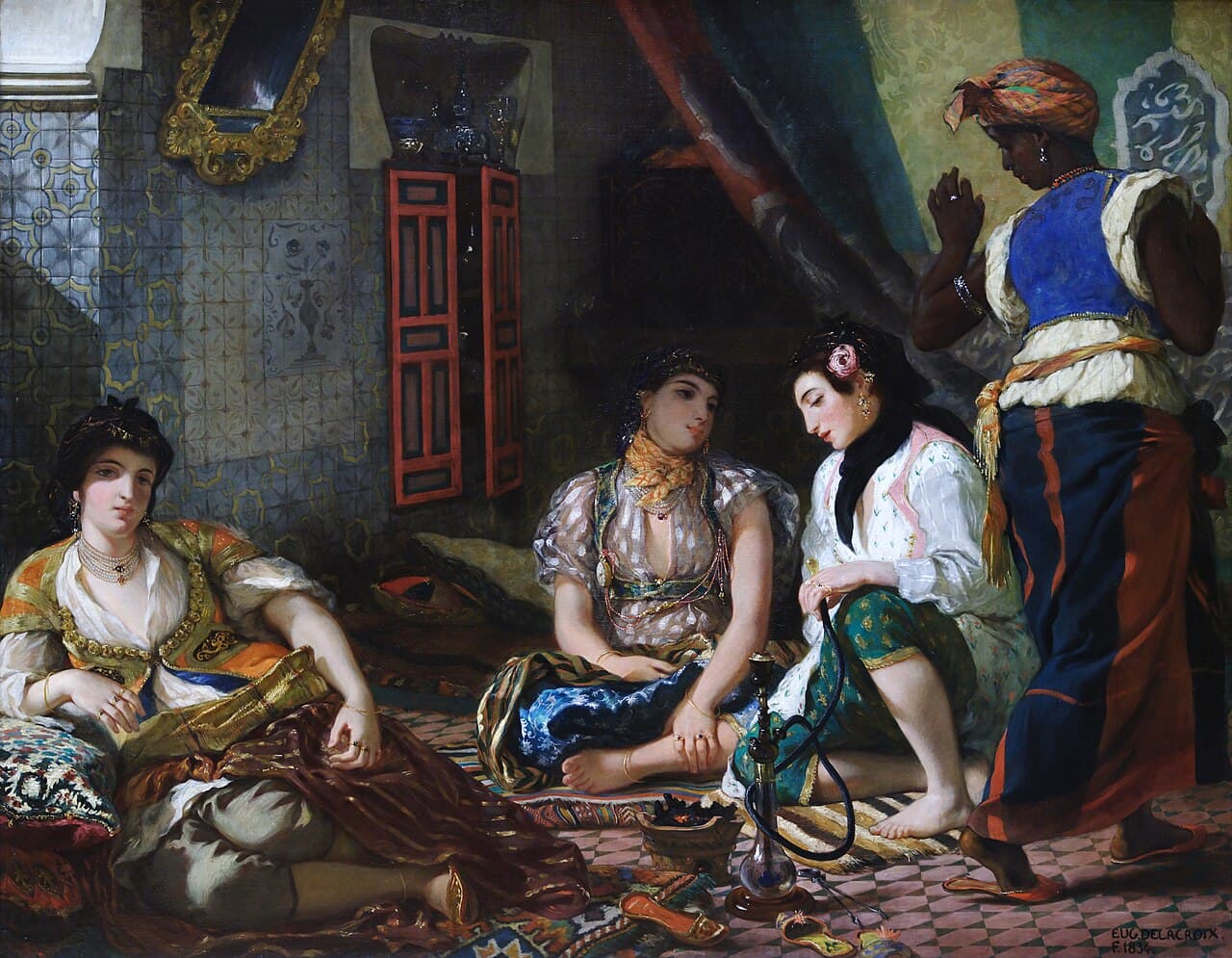 Mulheres de Argel em seu Quarto - Eugène Delacroix