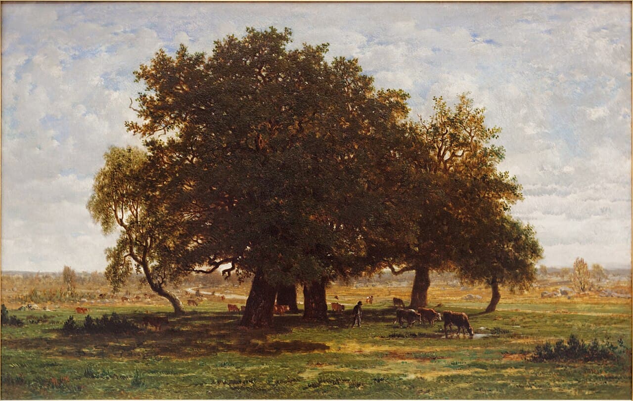 Groupe de chênes, Apremont - Théodore Rousseau