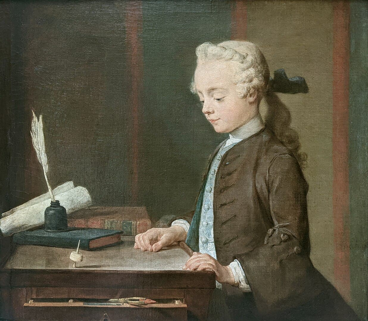 O Rapaz com o Pião - Jean-Baptiste-Siméon Chardin