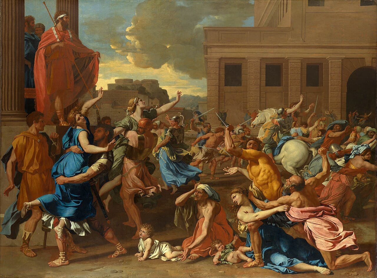 O Rapto das Sabinas - Nicolas Poussin