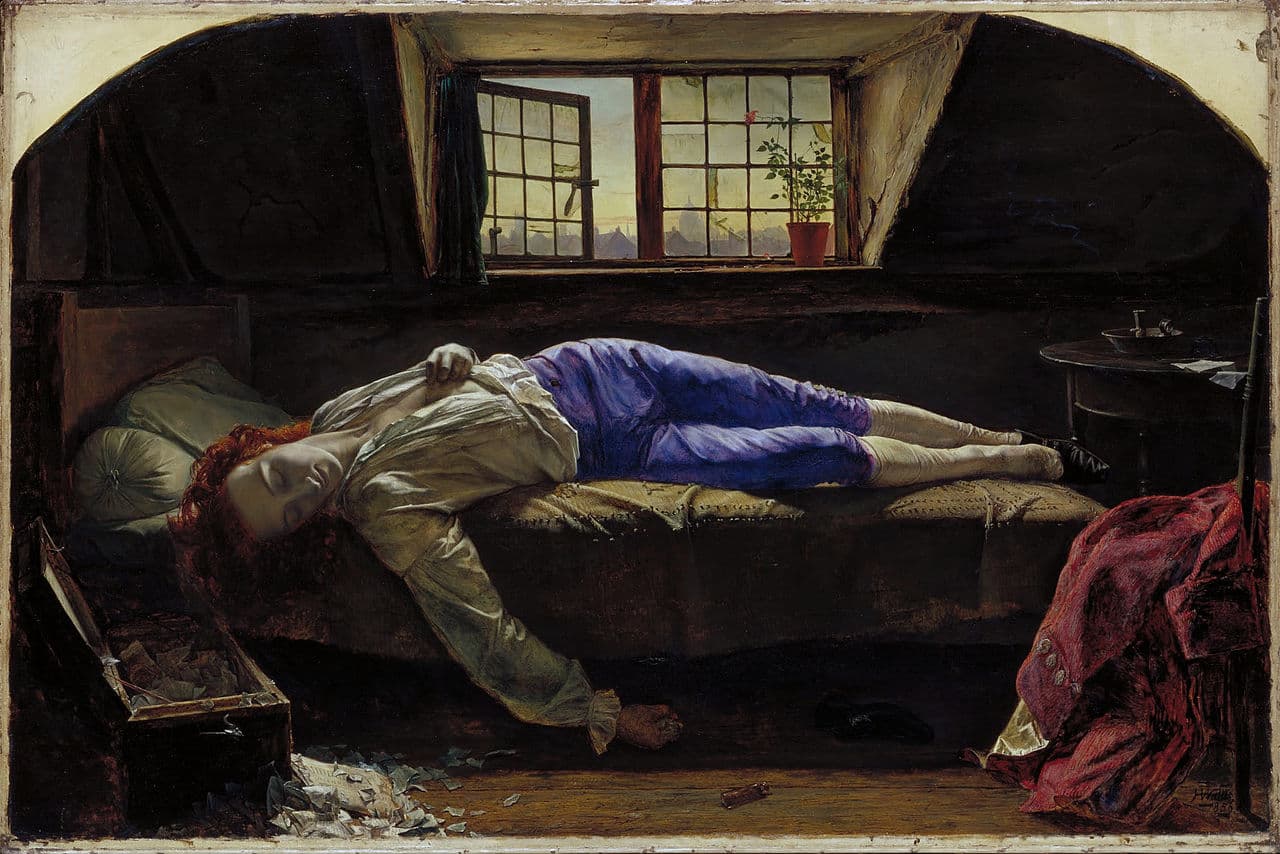 A Morte de Chatterton - Henry Wallis