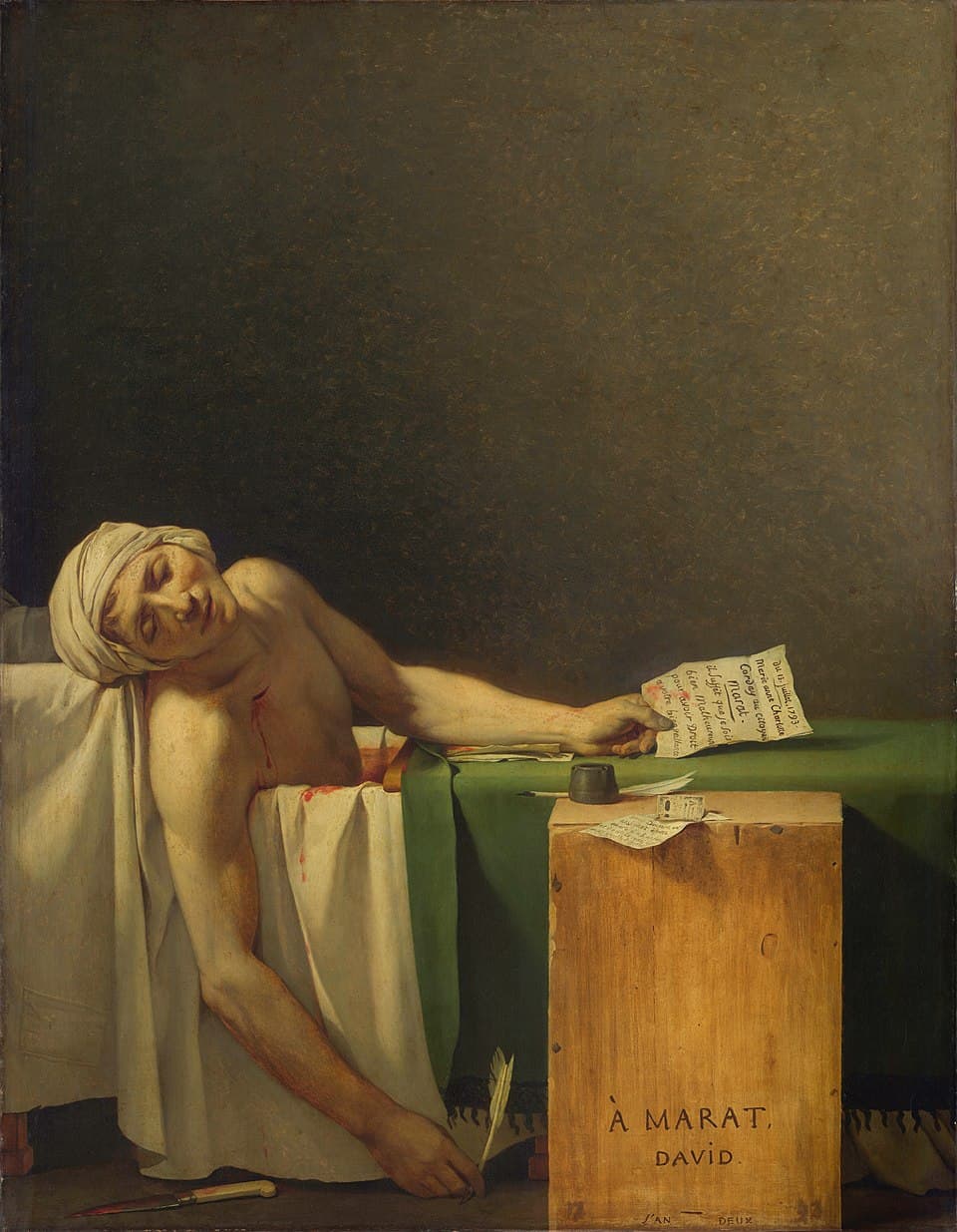 De dood van Marat - Jacques-Louis David