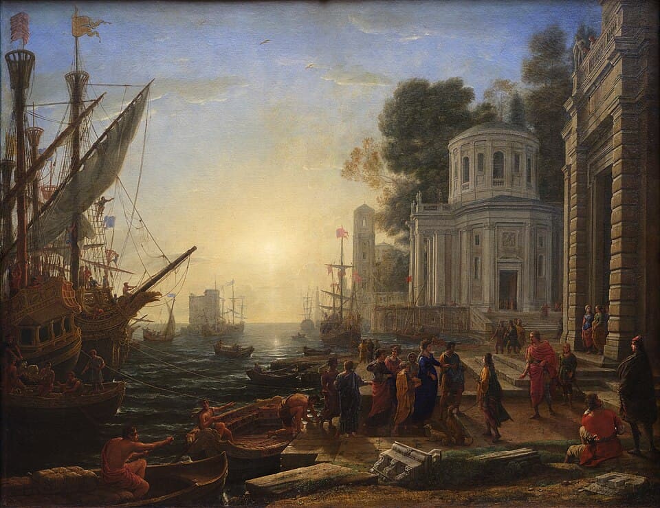 Le Débarquement de Cléôpatre - Claude Lorrain