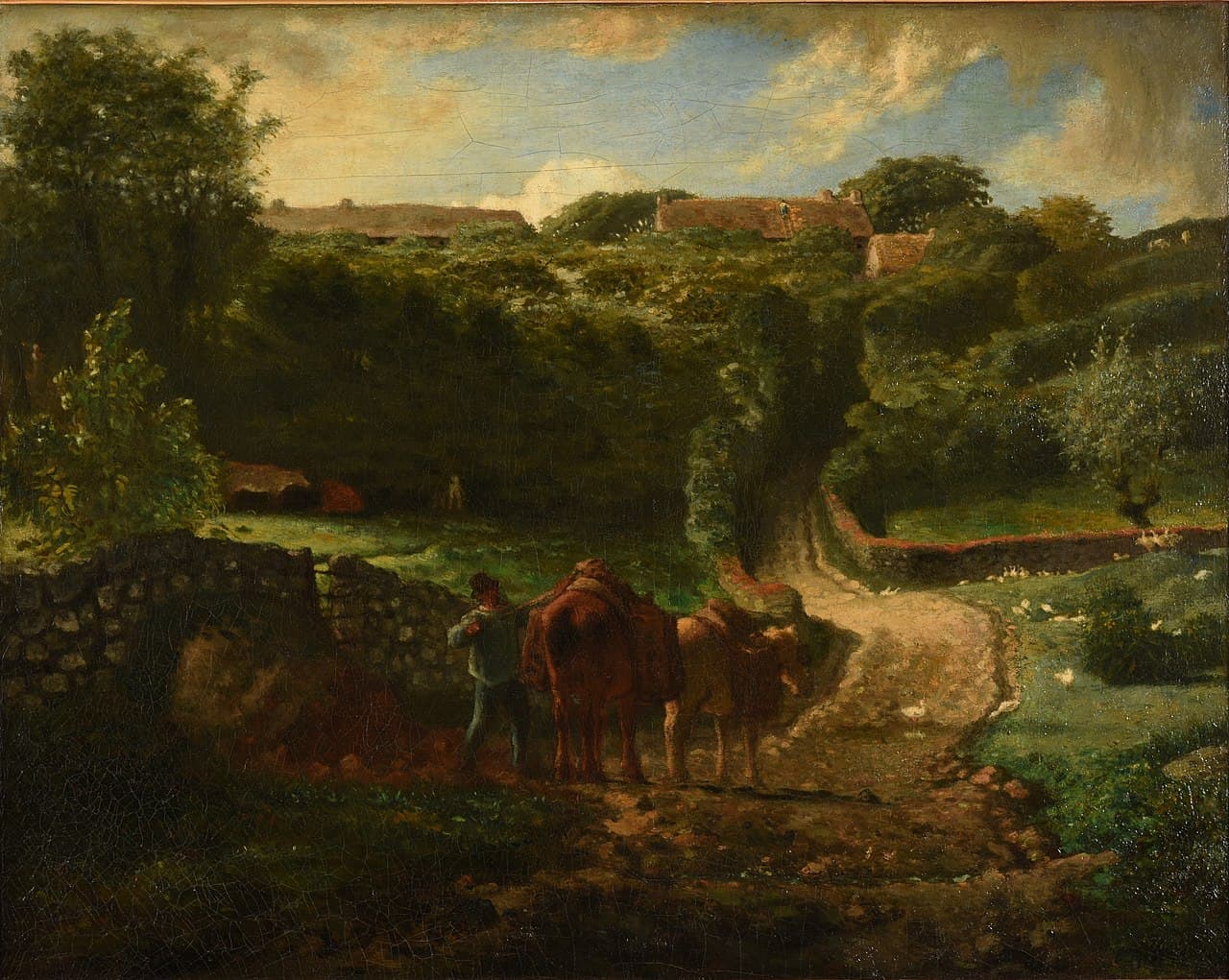 Le Hameau Cousin à Gréville - Jean-François Millet