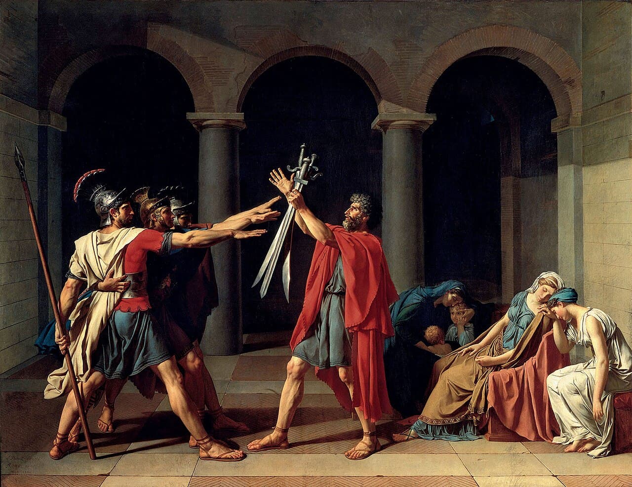 De eed van de Horatii - Jacques-Louis David