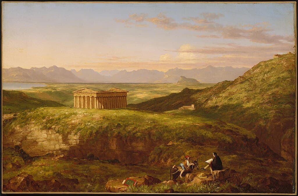 O Templo de Segesta - Thomas Cole