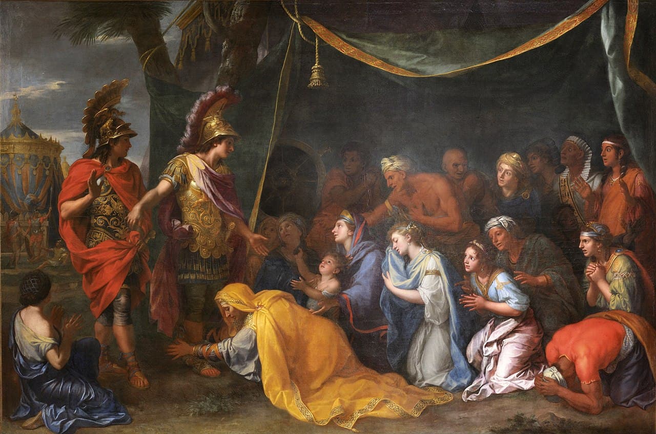 As Rainhas da Pérsia aos pés de Alexandre - Charles Le Brun