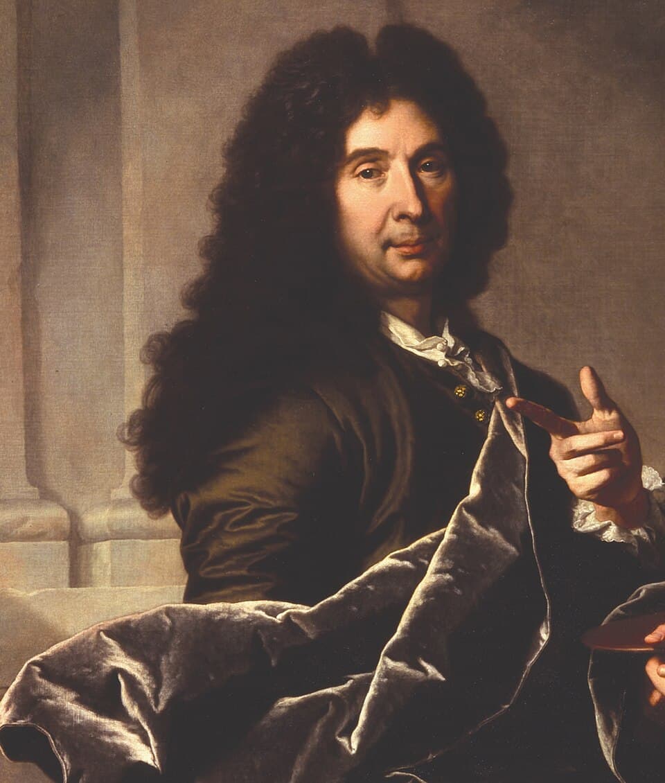 Retrato de Charles Le Brun - Hyacinthe Rigaud