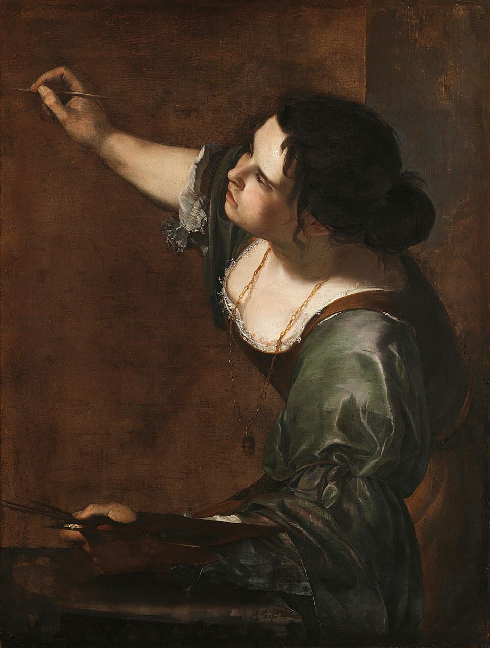 Autorretrato como a Alegoria da Pintura - Artemisia Gentileschi