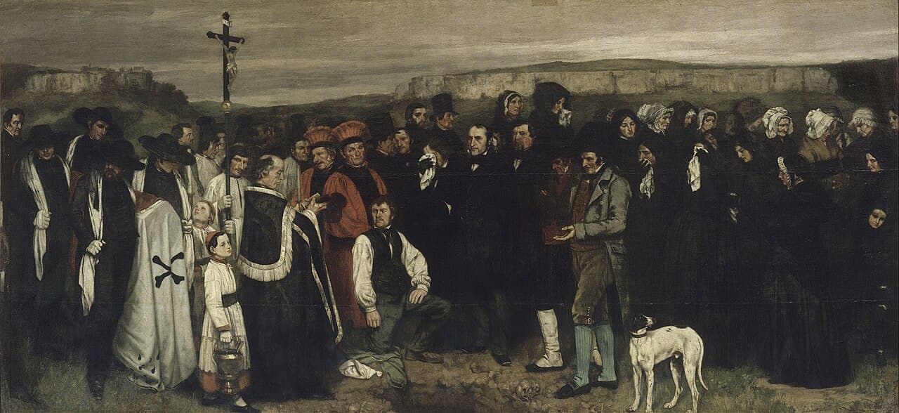 Un enterrement à Ornans - Gustave Courbet